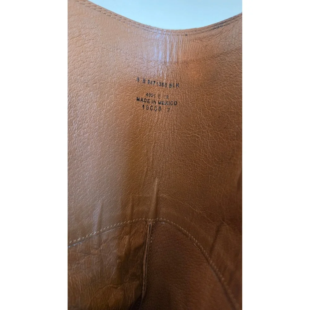Frye Melissa Old‎ Money Preppy Button Back Zip Riding Leather High Boot sz 8B